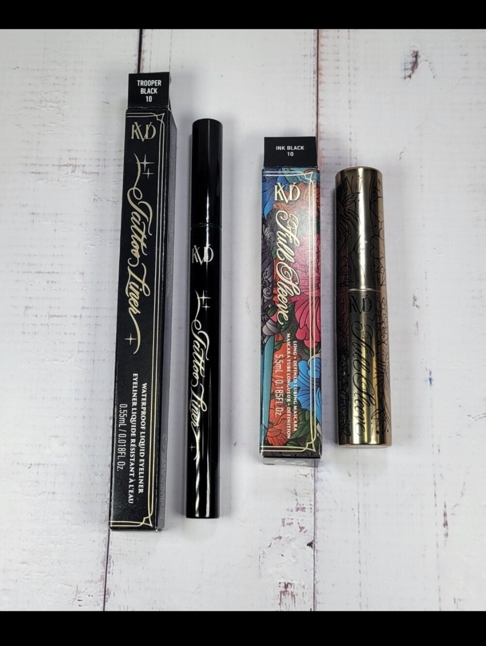 Kat Von D Tattoo Liquid Eye Liner & Full Sleeve Mascara Bundle BNIB